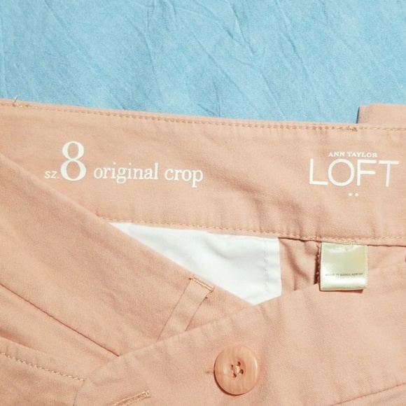 Ann Taylor Loft Peach Original Crop Pants - Picture 2 of 2
